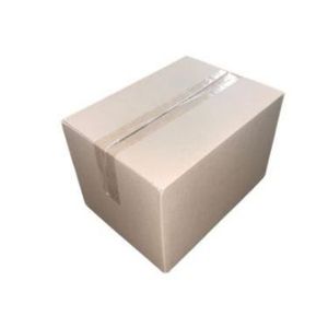 Amerikaanse vouwdoos 305mm x 220mm x 200mm enkel golf B bruin onbedrukt