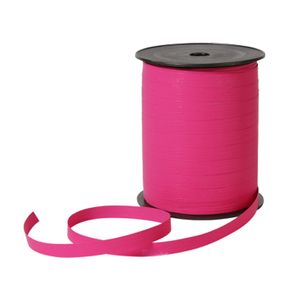 Krullint paperlook 10mm x 250m magenta onbedrukt