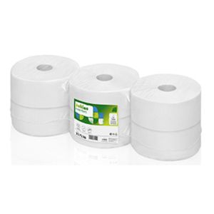 Toiletpapier Satino jumbo comfort 317131 9.2cm x380m 2 lagen wit