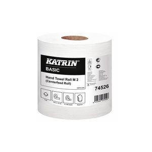 Poetsrol midi katrin basic 19cm x135m 74526 2 lagen wit