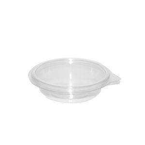 Cups met deksels rond 11.5cm x 3cm 250ml pet transparant