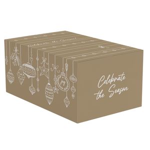 Pakketdoos C 390mm x 290mm x 232mm goud holiday season