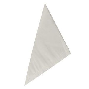 Gebleekt wit puntzak 18cm x 18cm wit onbedrukt