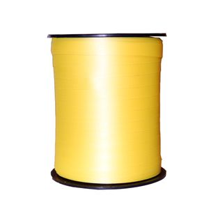 Krullint fluor 10mm x 250m geel onbedrukt