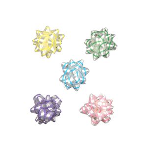 Starbows 25mm wit met streep met plakker
