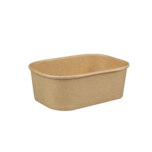Menubak 17.3cm x 12cm x 5.7cm bruin karton/pla