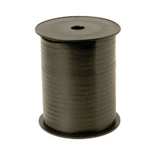 Krullint mat 5mm x 500m zwart onbedrukt