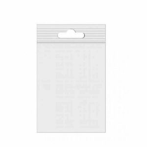Gripzak ldpe 60mm x 80mm 50µm onbedrukt met eurohole