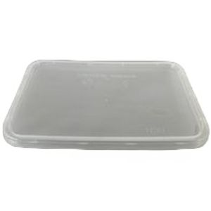 Deksel rechthoek 17.6cm x 12cm x 1.1cm pp transparant
