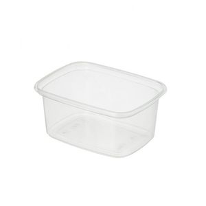 Cup rechthoek 10.8cm x 8.2cm x 5cm 250ml pp transparant