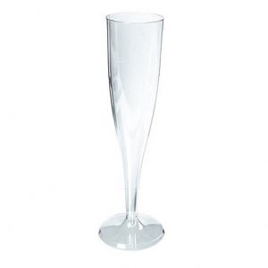 Champagneglas op voet Reusable PP 100ml transparant