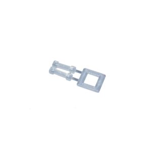 Gesp 13mm kunststof transparant