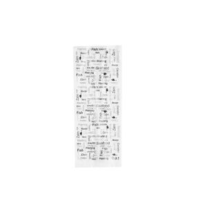 Plastic zak hdpe met zijvouw 15cm x 5cm x 37cm 15µm ongeperforeerd Enjoy fish