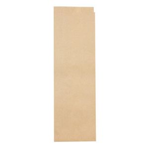 Snack zakken frikandel 10cm x 8cm x 32cm 50gr / m2 ersatz bruin onbedrukt