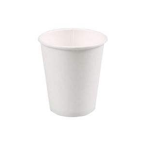 Beker karton+pe 7.03cm 9.3cm 180ml wit