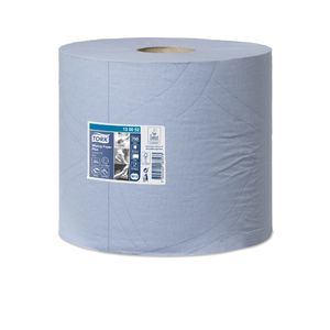 Poetsrol tork wiper 420 advance 24cm x255m W1/W2 130052 2 lagen blauw