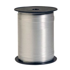 Krullint mat 10mm x 250m zilver onbedrukt