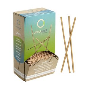 Roerstaaf papier 11cm wit