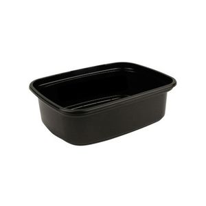 Cup rechthoek 10.8cm x 8.2cm x 5cm 250ml pp zwart