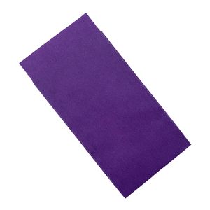 Cadeauzakjes wit gestreept kraft 7cm x 13cm paars onbedrukt 70gr / m2