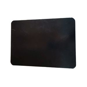 Goudkarton rechthoekig, afgeronde hoek 30cm x 22cm metallic goud/zwart