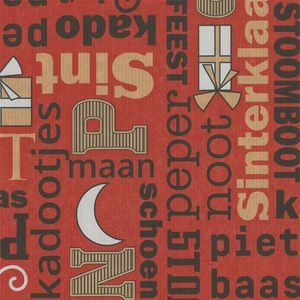 Cadeaupapier sinterklaas 50cm x 200m 018 bruin kraft 70gr / m2