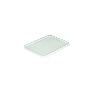 Deksel rechthoek 18cm x 13.5cm x 1cm ps transparant