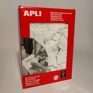 Apli hanglabel 389 18mm x 29mm wit