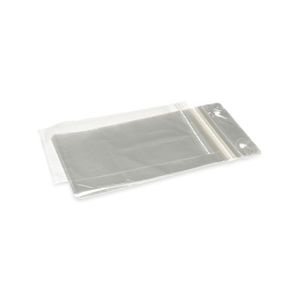 Polyprop zak 16cm x 21cm dikte 30µm transparant onbedrukt met plakstrip
