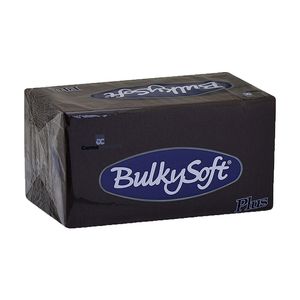 Servet Bulkysoft 38cm x 38cm zwart 2 lagen airlaid