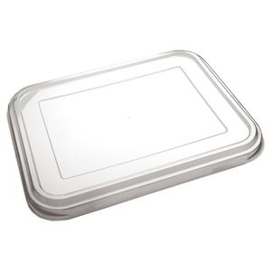 Deksel rechthoek 31.5cm x 24.5cm x 2.2cm pp transparant