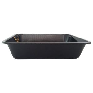 Menubak 22.7cm x 17.8cm x 5cm 1500ml 1vaks zwart pp