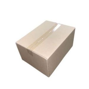 Amerikaanse vouwdoos 350mm x 260mm x 175mm enkel golf B bruin onbedrukt