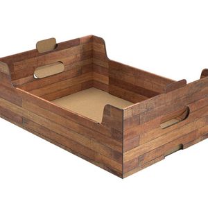 Kartonnen kisten 42cm x 29cm x 14cm bruin teak