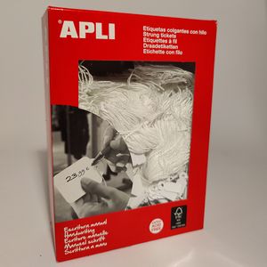 Apli hanglabel 383 7mm x 19mm wit