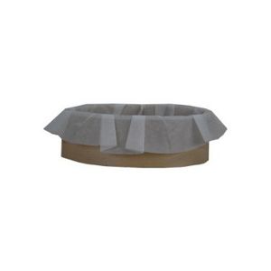Houten ring+bakpapier 10 cm doorsnede hoogte 2.5 cm