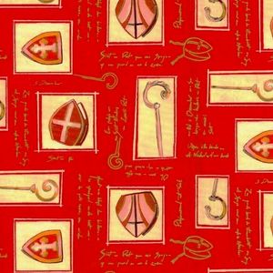 Cadeaupapier sinterklaas 50cm x 200m 6019 glossy papier 70gr / m2