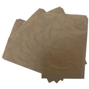 Cadeauzakjes natron kraft 17.5cm x 25cm bruin onbedrukt 50gr / m2