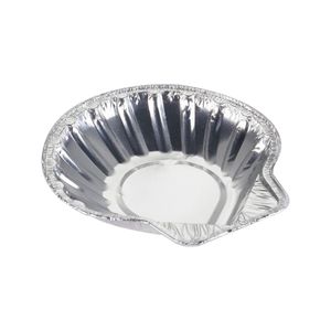 Aluminium schelp rond 12.3cm x 2cm 120ml