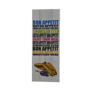 Spareribzak papier/pe 18cm x 8cm x 45cm bon appetit