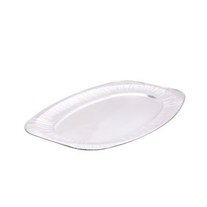 Cateringschaal 35cm x 24cm zilver ovaal