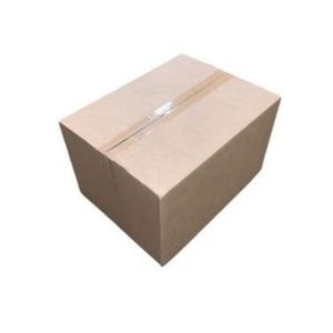 Amerikaanse vouwdoos 408mm x 306mm x 234mm enkel golf C bruin onbedrukt