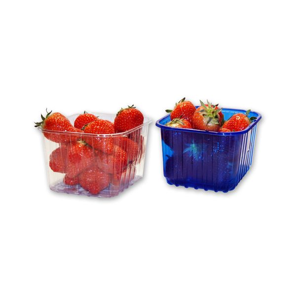 Fruitbak 12.1cm x 14.5cm x 7.5cm 500gr blauw